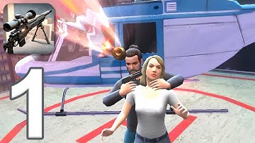 Pure Sniper - Gameplay Walkthrough Part 1 - Tutorial & Zone 1 (iOS, Android)