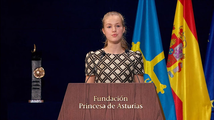 Palabras de S.A.R. la Princesa de Asturias en la ceremonia de los Premios Princesa de Asturias 2021