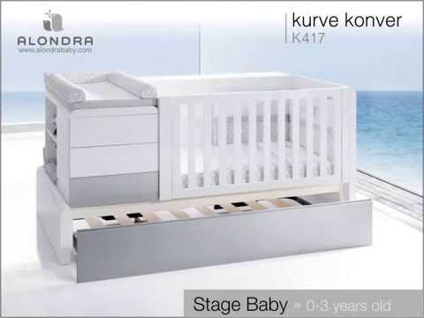 Konver kurve 2014" cuna convertible alondra youtube Cama cuna transformable