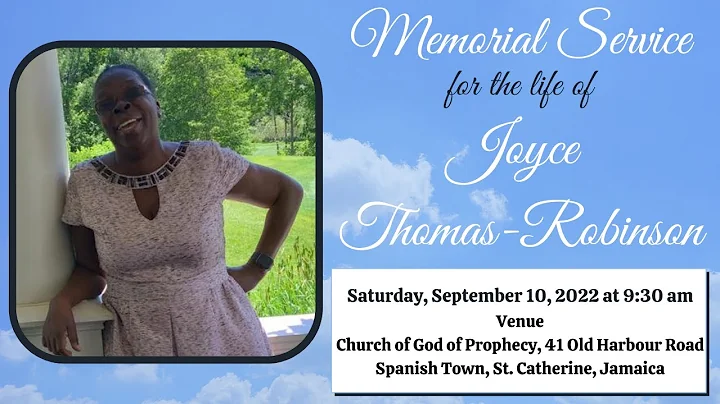 Joyce Thomas-Robinson'...  Memorial Service | Chur...