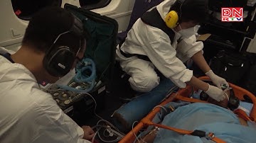 Trực thăng bay xuyên đêm cấp cứu ngư dân Trường Sa