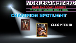 (Cleopterix) Raid Shadow Legends F2P Champion Spotlight