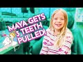 Maya Gets 3 TEETH PULLED and an EXPANDER !!!