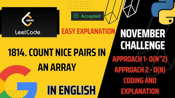 1814. Count Nice Pairs in an Array | Medium | Leetcode - 1814 | Leetcode daily challenges