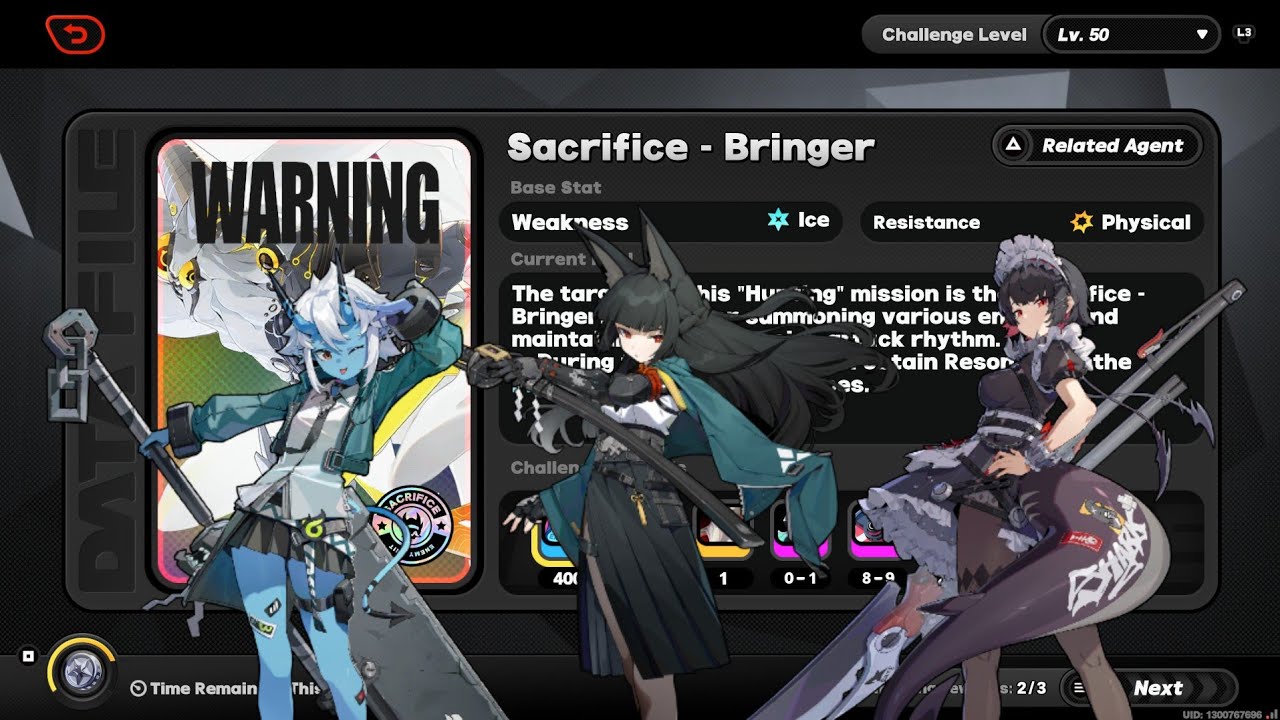 [Zenless Zone Zero] Notorious Hunt Sacrifice Bringer Level 50 - YouTube