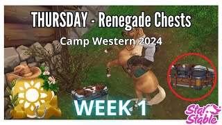 ✨SSO | Renegade Chest Locations🔸Week 1, Thursday🔸Camp Western 2024