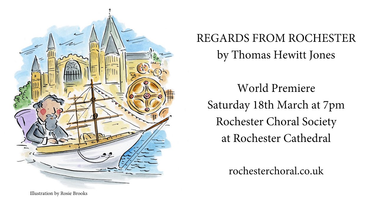 Ver REGARDS FROM ROCHESTER - Rochester Choral Society 150th Anniversary commission - Thomas Hewitt Jones no YouTube Ver REGARDS FROM ROCHESTER - Rochester Choral Society 150th Anniversary commission - Thomas Hewitt Jones no YouTube