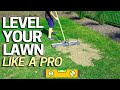 How to Level Your Lawn Low Spots - Tool for Sand Soil Or Peat Top Dressing