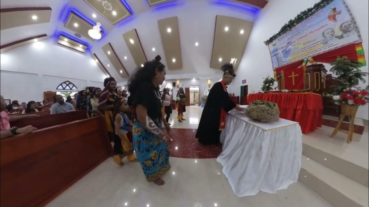 HUT PI KE 168 TARIAN ETNIS PAPUA DI GKI DIASPORA DOYO BARU YouTube