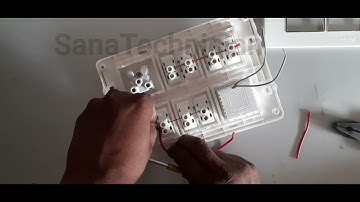 7 switch 1 socket 1 indicator 1 fan regulator connection || by Sana technician