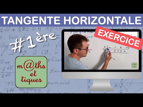 EXERCICE : Déterminer une équation d&rsquo;une tangente horizontale à une courbe - Première