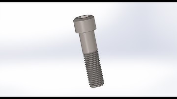 How to model a Hexagon Socket Screw using Solidworks Sweep-cut function
