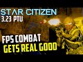 Star citizen 323 combat has improved so much  distribution center combat mission playthrough