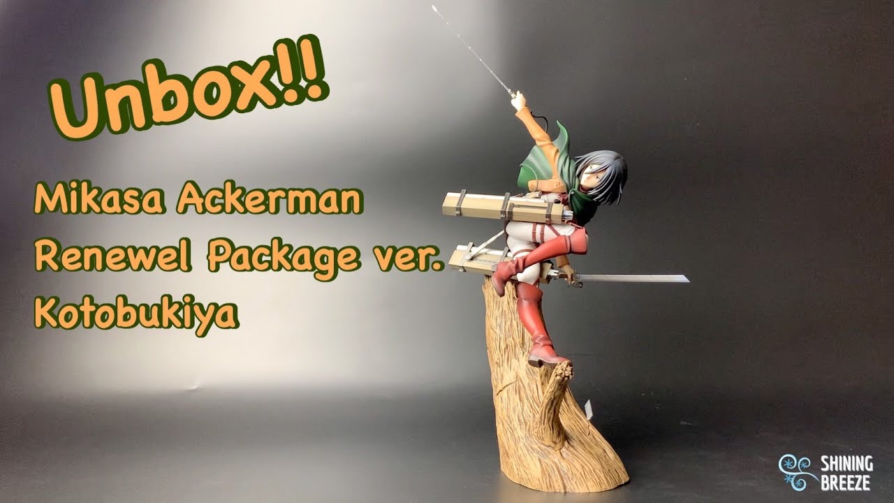 Unbox: Attack on Titan - Mikasa Renewal Package ver. - Kotobukiya - YouTube