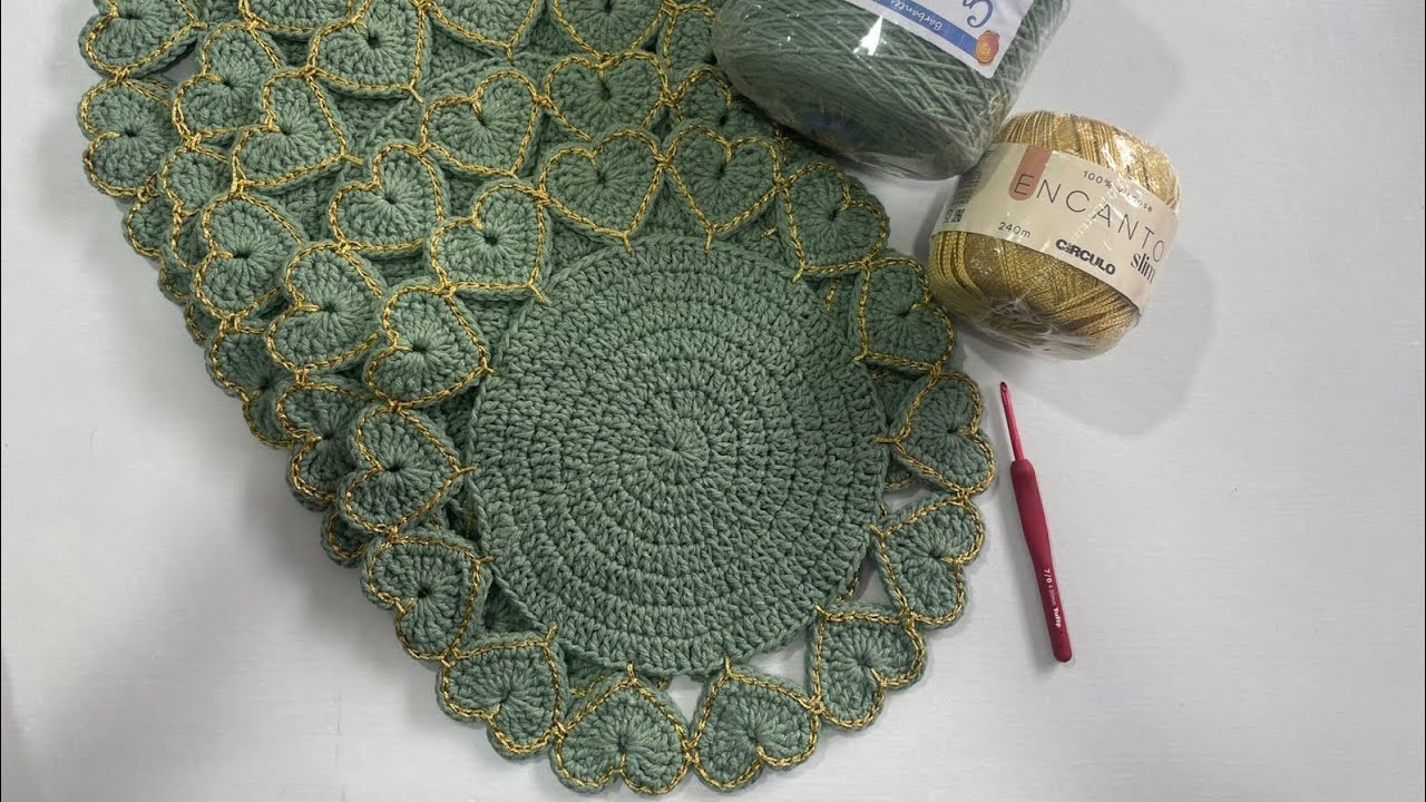 Por quanto eu vendo esse jogo de souplat 💚🧶 e porque eu fiquei sumida essa semana 🙈