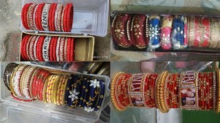 Karwa chauth bangles/My bangles collection/Chemical bangles design|karva chauth bangles/New design