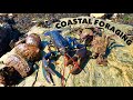 COASTAL FORAGING - Lobsters - Spider Crab , Abalone ! COOK UP ON THE BEACH ! Lots Of Lobsters