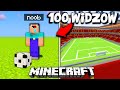 Dałem 100 WIDZOM GODZINE na zbudowanie NAJWIĘKSZEGO STADIONU w HISTORII MINECRAFT!