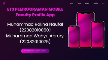 Video Demonstrasi UTS Pemrograman Mobile Par. B: Faculty Profile App