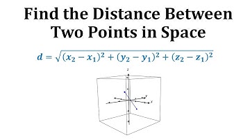 Ex:  Find the Distance Between Two Points In Space