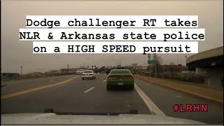 Dodge challenger RT takes NLR & Arkansas state police on HIGH SPEED pursuit