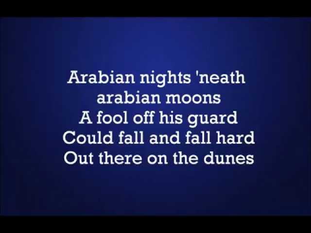 Aladdin - Arabian Nights (with lyrics) class=