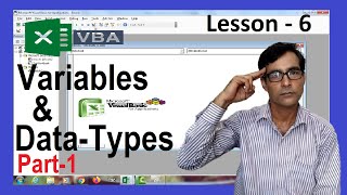 What is Variable and Data Types in Excel VBA in Hindi | Excel VBA Lesson-6 introduction to variable