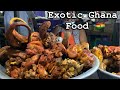 Ghana STREET FOOD TOUR  at NIGHT|| FUFU Chop bar|| Exploring OSU NIGHT MARKET||  West Africa