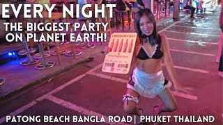 BANGLA ROAD NIGHTLIFE 🔥 DOWNTOWN PATONG BEACH OPEN!!