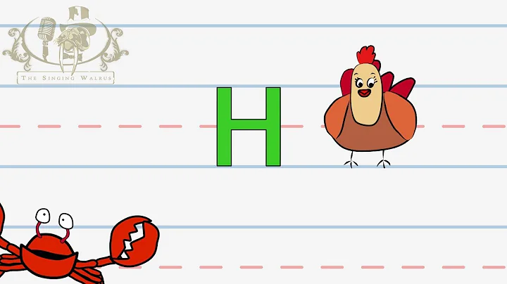 Write the letter H | Alphabet Writing lesson for children | The Singing Walrus