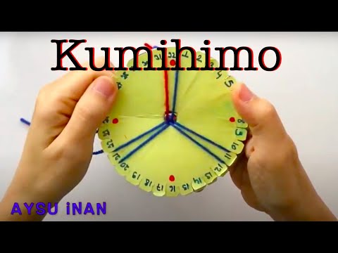 Kumihimo Bileklik Yapımı 8 | Kumihimo Bracelet Easy Tutorial for Beginners