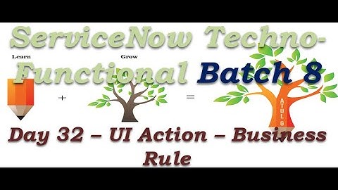 Batch 8 | Day 32 | UI Action - Business Rule | Techno Functional Training | San Diego #Shorts #Short