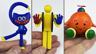 Huggy Wuggy Finger Heart and Player Grab Pack, Kick-me-Paul. Making Poppy Playtime - Sculptures