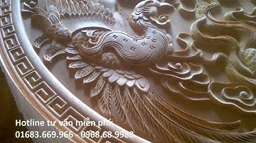 Khắc tranh gỗ tròn bằng máy cnc - hiệu quả trên cả mong đợi