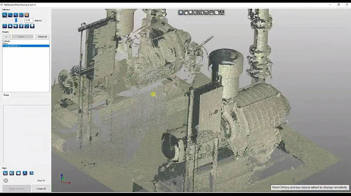 Mesh2Surface for Long Range Scans