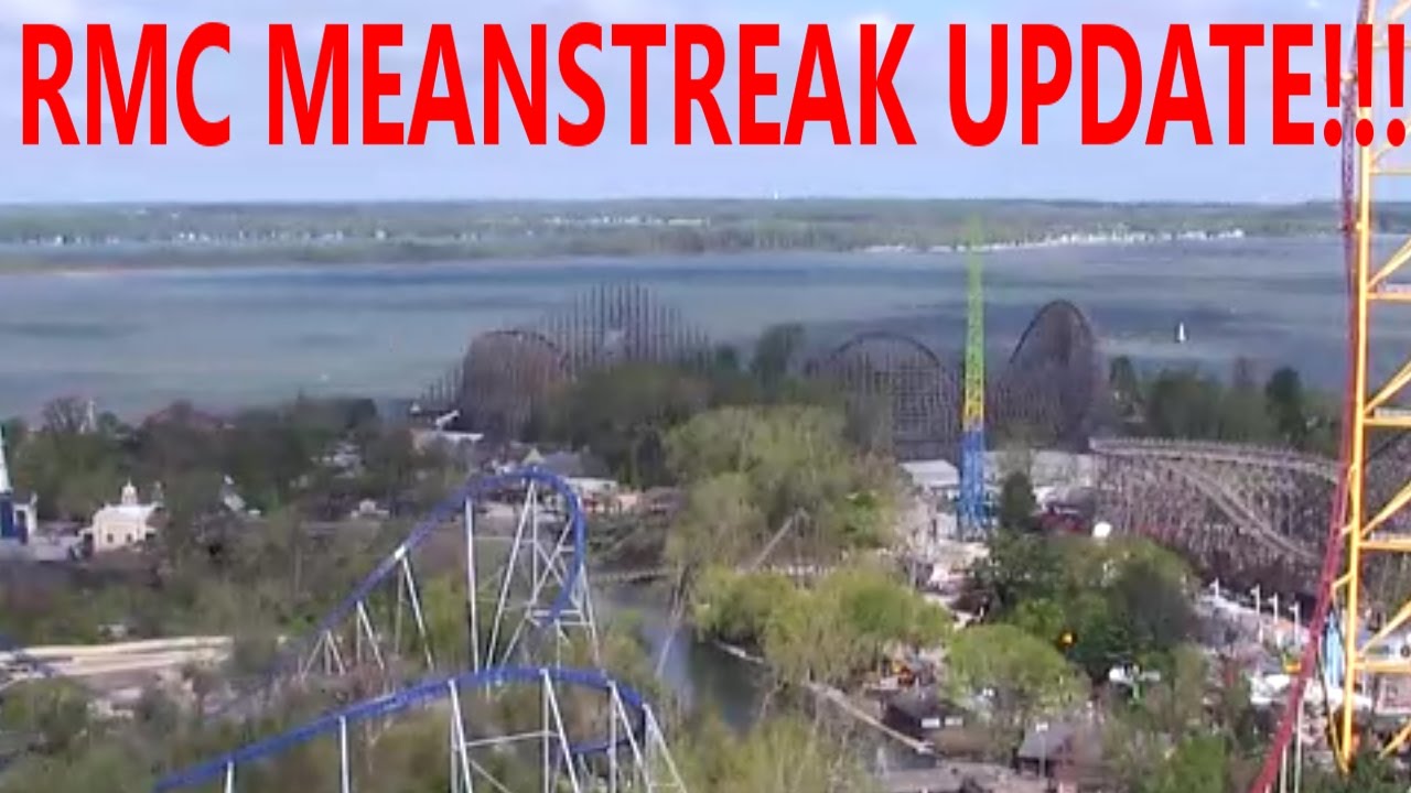 CEDAR POINT SHOWS RMC MEANSTREAK!!! (RMC Meanstreak Update 2) YouTube