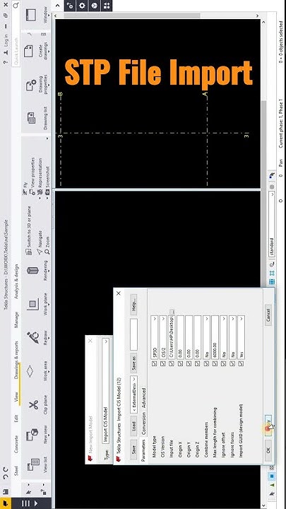 How to STP File Import in Tekla Structures - YouTube