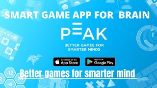 Peak App || How To Use And How To Install  || Smart App For Brain || Best Brain App - Letsdoitashish screenshot 2