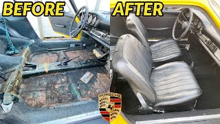 1968 Porsche Interior Restoration in 8 Minutes!!