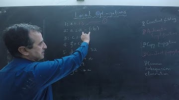 Compilers: Example of Local Optimizations With Explanation