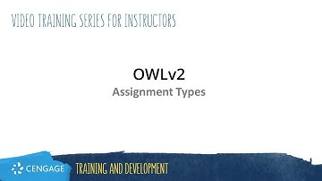 OWLv2 Instructor: Assignment Types