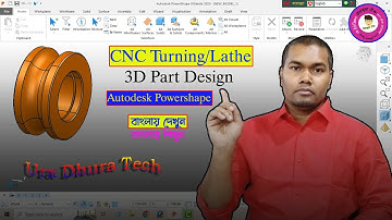 How do Revolution in Autodesk Powershape Tutorial in Bangla || CAD CAM Programming For CNC Turning