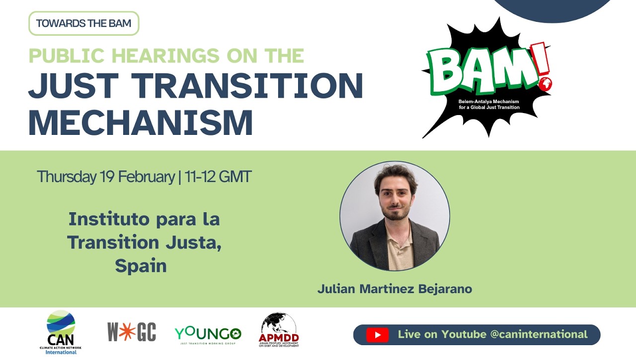 Transicion Justa | TOWARDS THE BAM: Public Hearings on Just Transition Mechanism