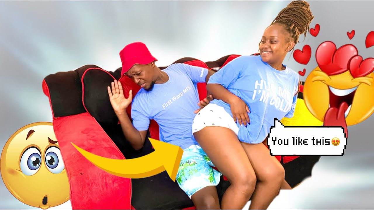 Sitting On My boyfriend’s Lap He ls Busy To See His Reaction