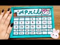 DIY - APRIL CALENDER - BULLET JOURNAL, ORGANISATION, DECORATION
