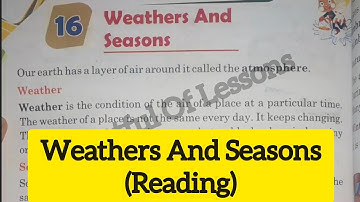 Class 2 EVS L-16 Weathers and Seasons ( Reading ) // Pocketful Of Lessons