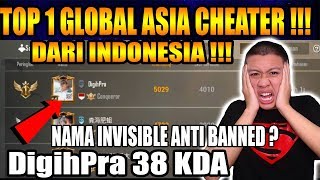 TOP GLOBAL 1 PUBGM ASIA CHEATER DARI INDONESIA !!!  PUBG MOBILE