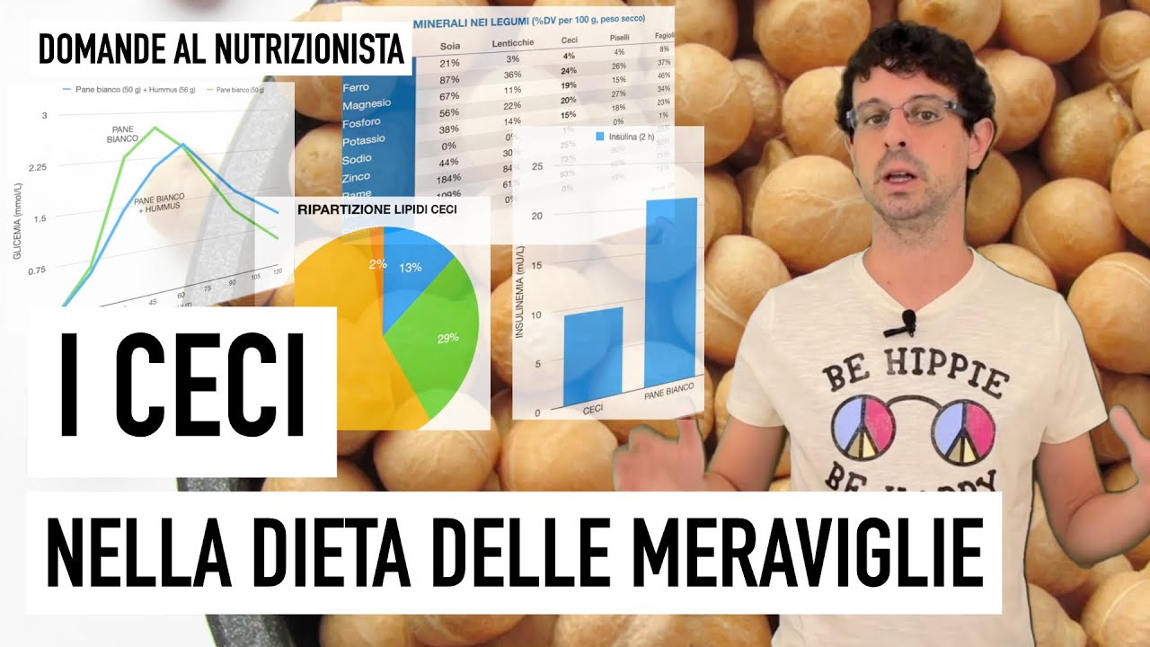 I ceci nella dieta delle meraviglie