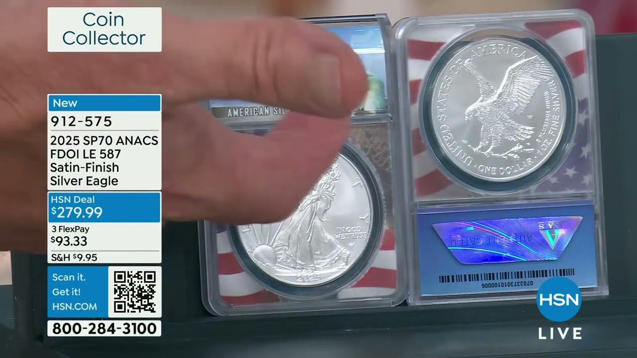 2025 SP70 ANACS First Day of Issue LE 587 SatinFinish Si...