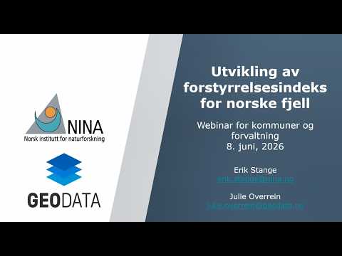Webinar om forstyrrelsesindeks